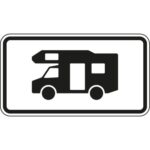 Verkehrsschild Wohnmobile.